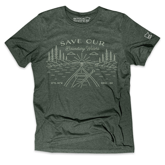 Save the Boundary Waters - Minnesota Canoe Tee