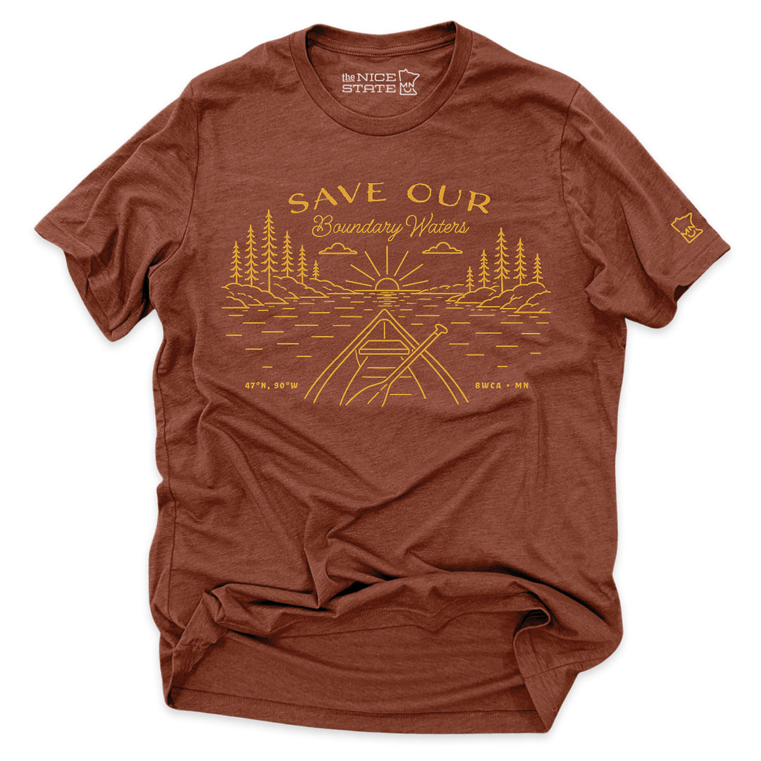 Save the Boundary Waters - Minnesota Canoe Tee